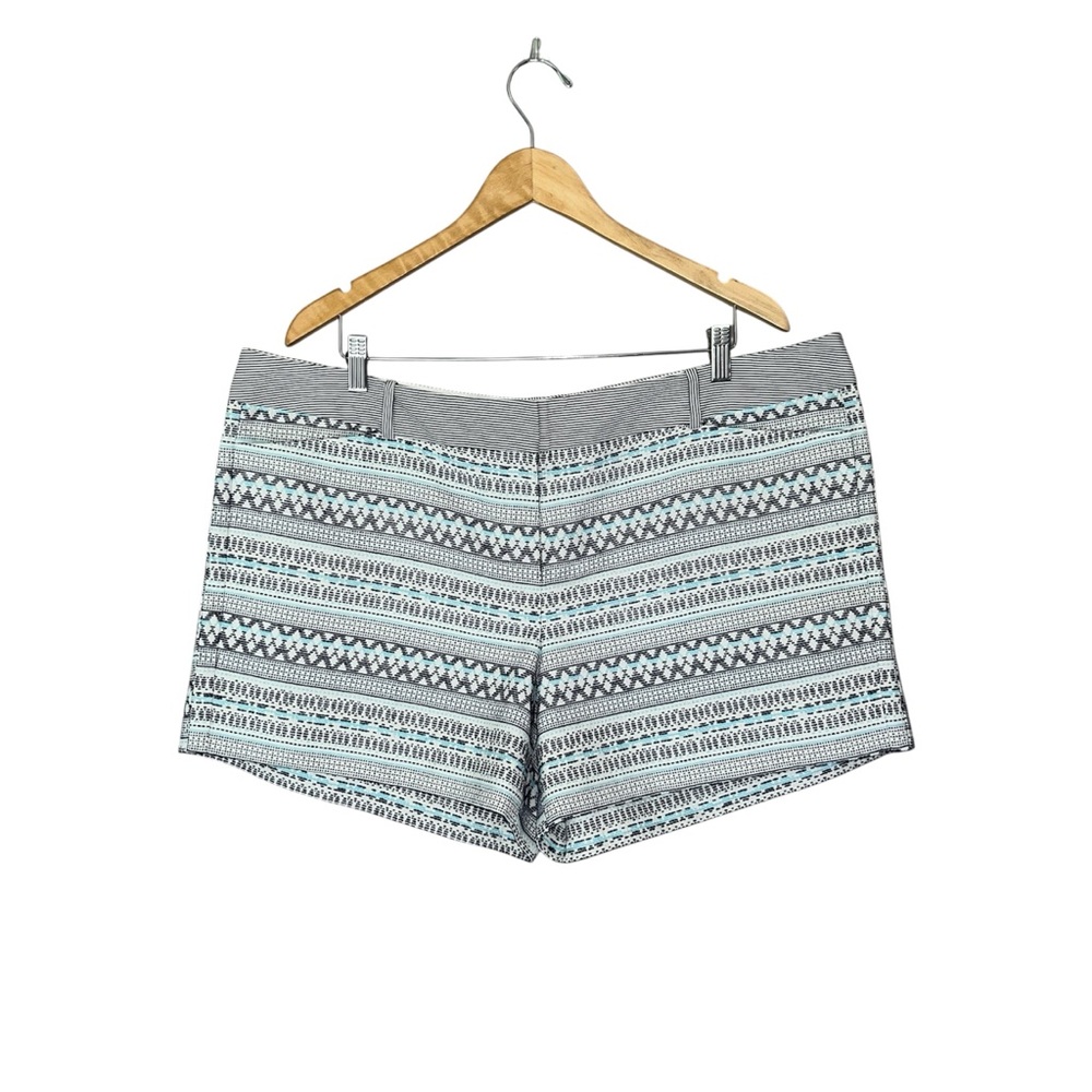 The Limited New Embroidered Geometric Jacquard Print Aztec Boho Chino Shorts 18